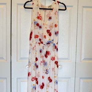 Lucky Brand Sleeveless V-neck Floral Maxi Dress